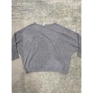 The Reset R Label Wool Cashmere Pullover Sweater L/XL Dolman GRAY Lightweight